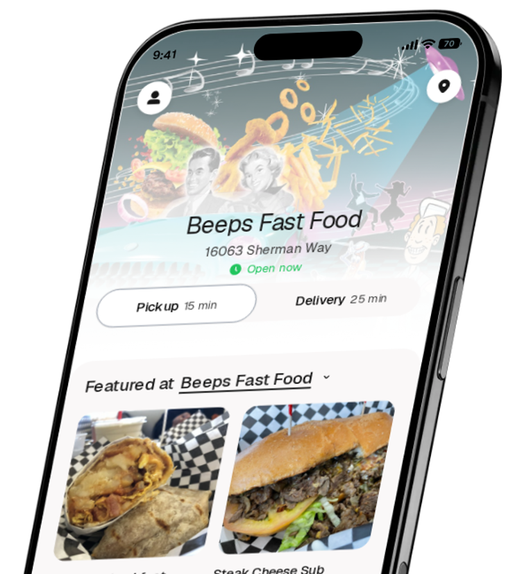 Beeps Fast Food app preview