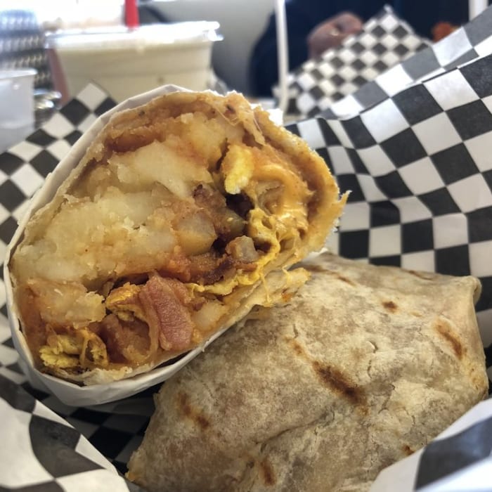 Big Meat Breakfast Burrito.