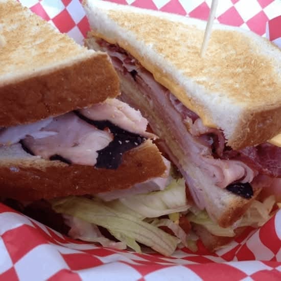 Turkey Club Sandwich.