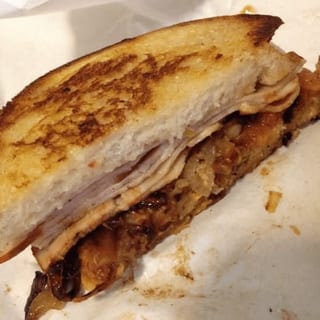 Turkey Sausage Melt Sandwich